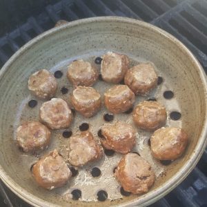 Meatballs are great when grilled