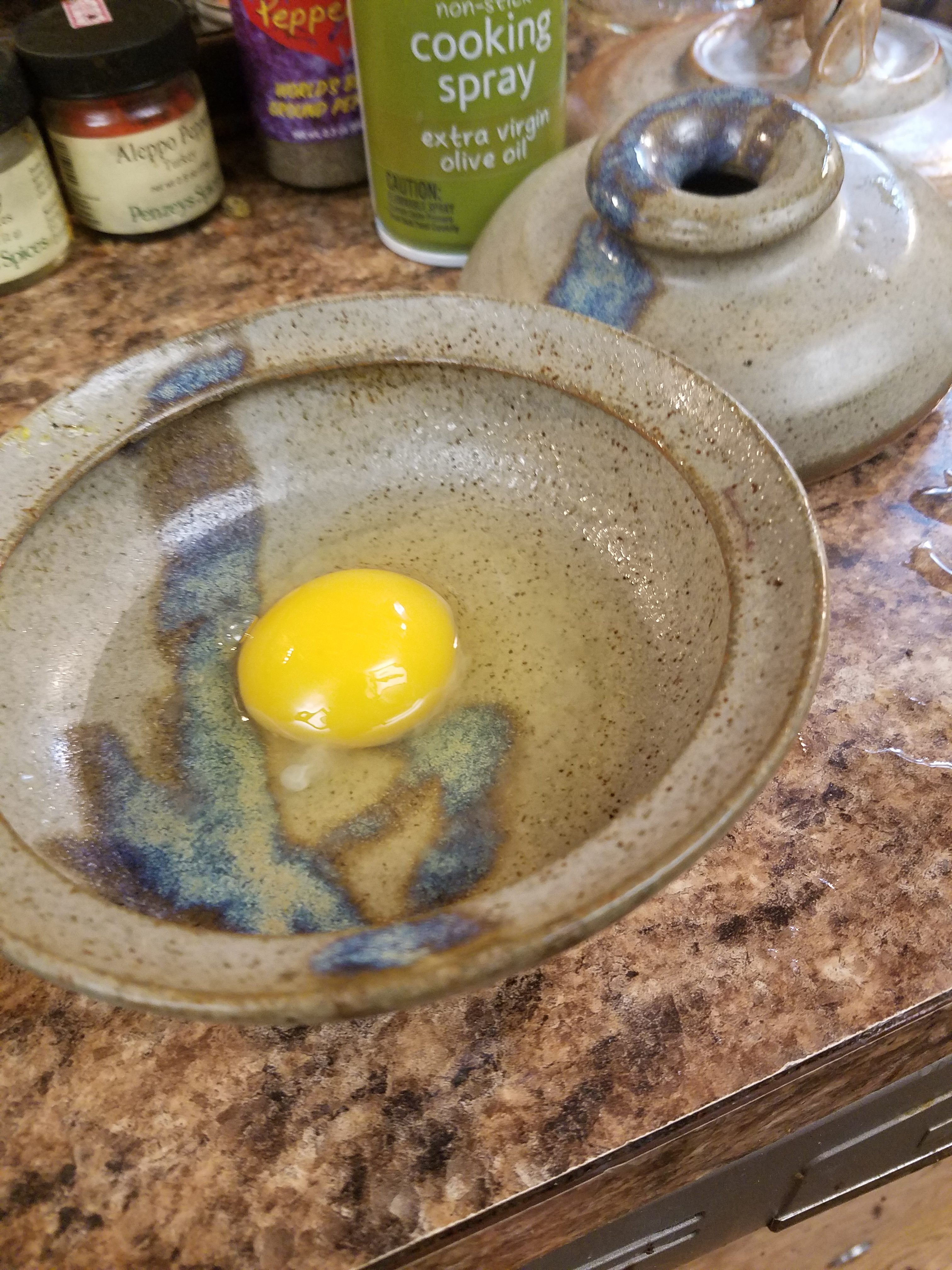 Eggy Peggy Ceramic Microwave Egg Cooker Dishwasher Safe Cookware