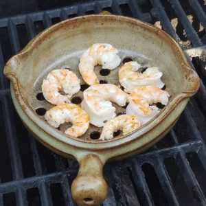 Flameware personal size Grill Basket is perfect for quick grilled shrimp